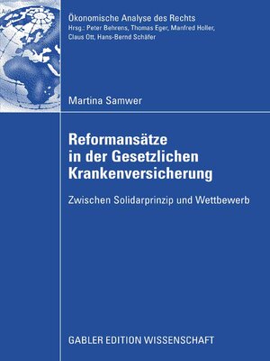 cover image of Reformansätze in der Gesetzlichen Krankenversicherung